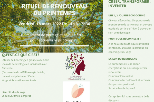 Atelier Rituel de Renouveau du Printemps