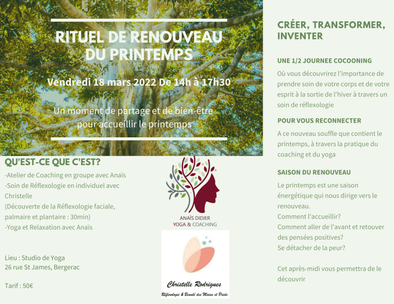 Atelier Rituel de Renouveau du Printemps